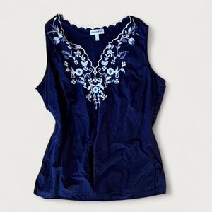 Fashion-bug Women's Blue and Navy Vest